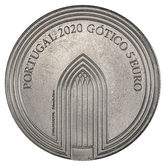 Portugalia 5 euro "Gothic" 2020