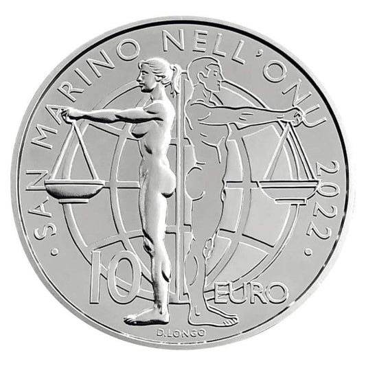 San Marino 10 euro „ONU” 2022