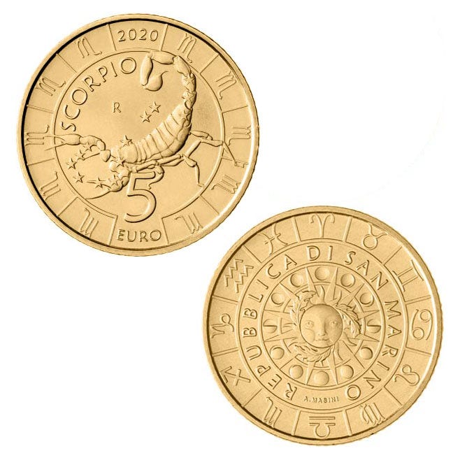 San Marino 5 euro "Scorpion" 2020