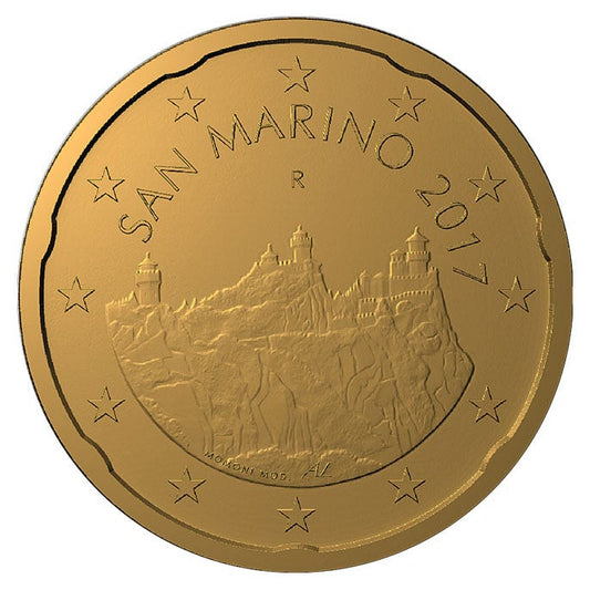 San Marino 20 Cent 2017 UNC