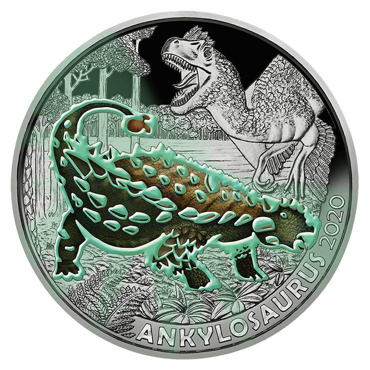 Austria 3 euro "Ankylosaurus" 2020