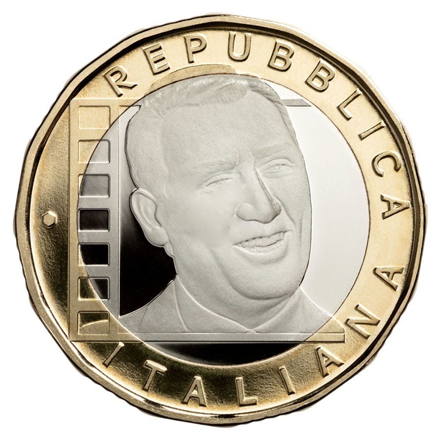 Italia 5 euro "Alberto Sordi" 2022