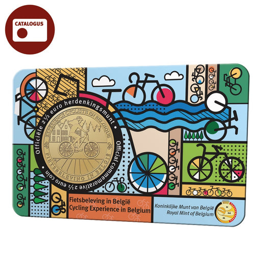 Belgia Moneda de 2,5 euro 2023 „Experiență de ciclism în Belgia” BU în Coincard NL