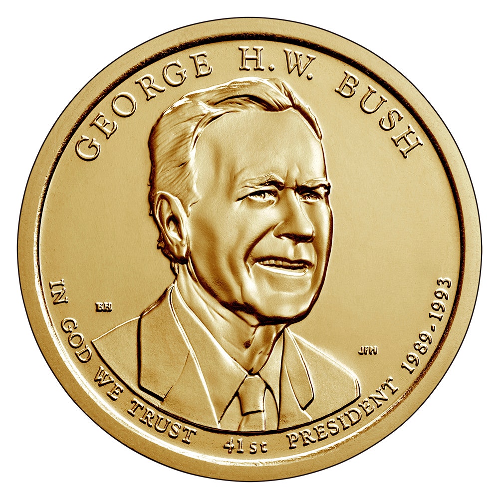 HM US Presidential Dollar Bush Sr 2020 D