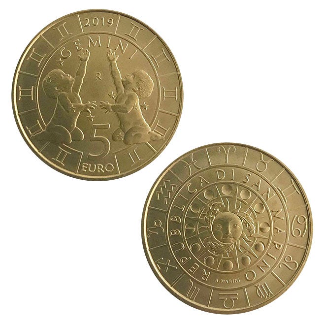 San Marino 5 euro „Gemeni” 2019