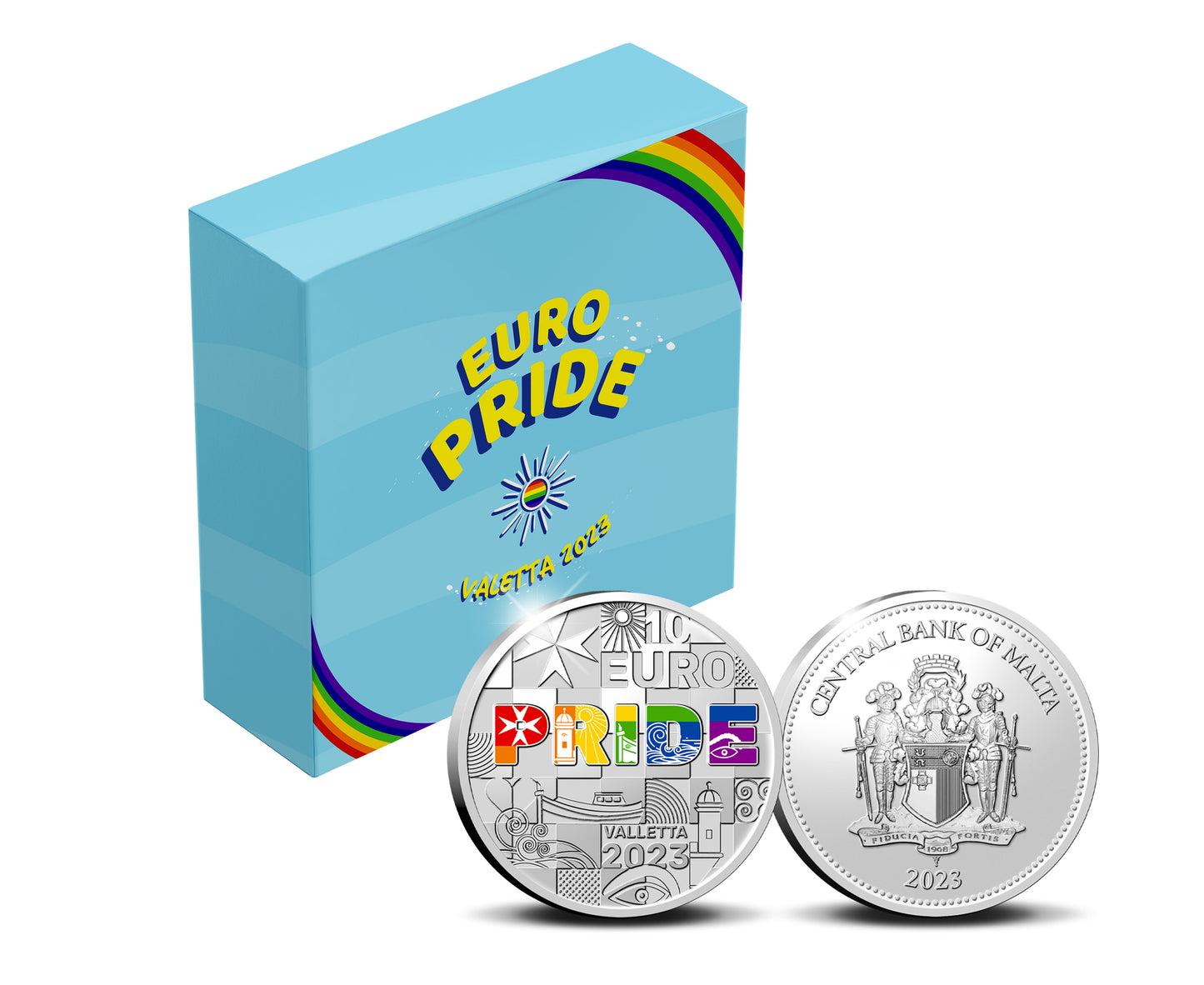 Malta 10 Euro 2023 „EuroPride Malta” Silver Prooflike