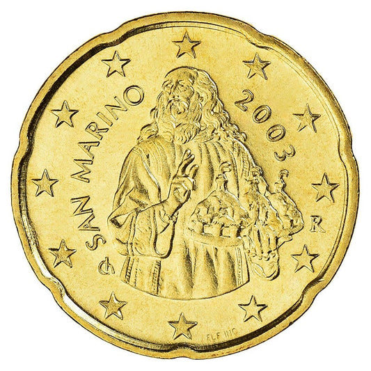 San Marino 20 Cent 2003 UNC