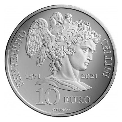 HM San Marino 10 euro „Cellini” 2021