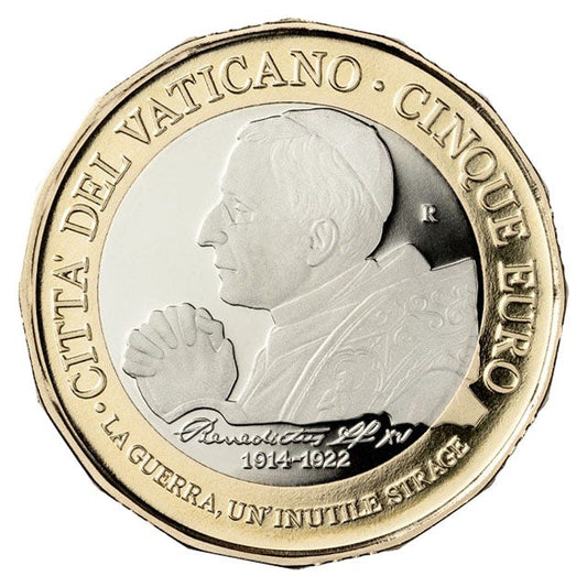 Vatican 5 euro „Benedict XV” 2022