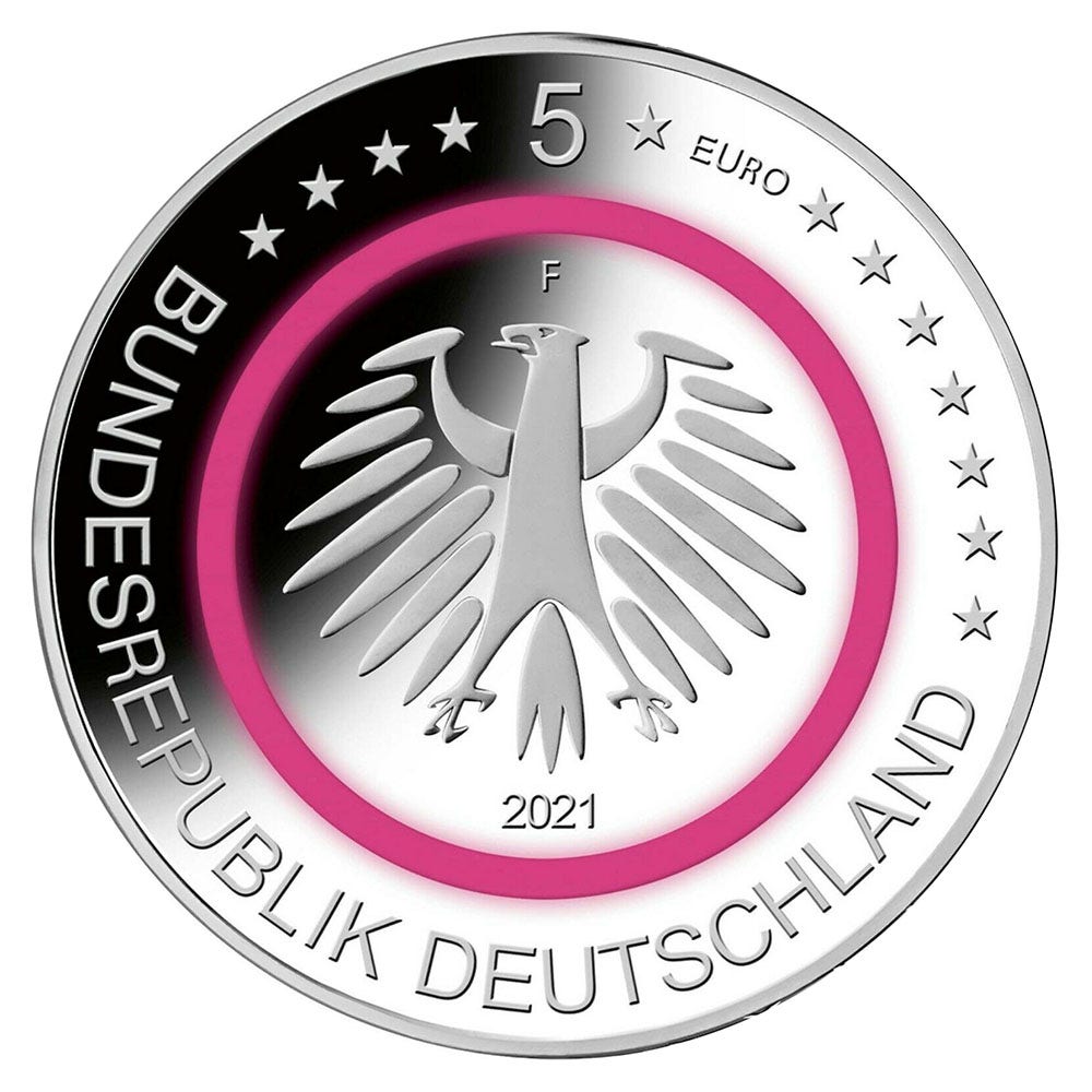 Germania 5 Euro „Zona Polară” 2021 UNC