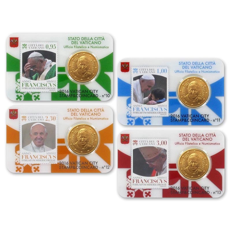 Vatican Coincard + set de timbre 2016