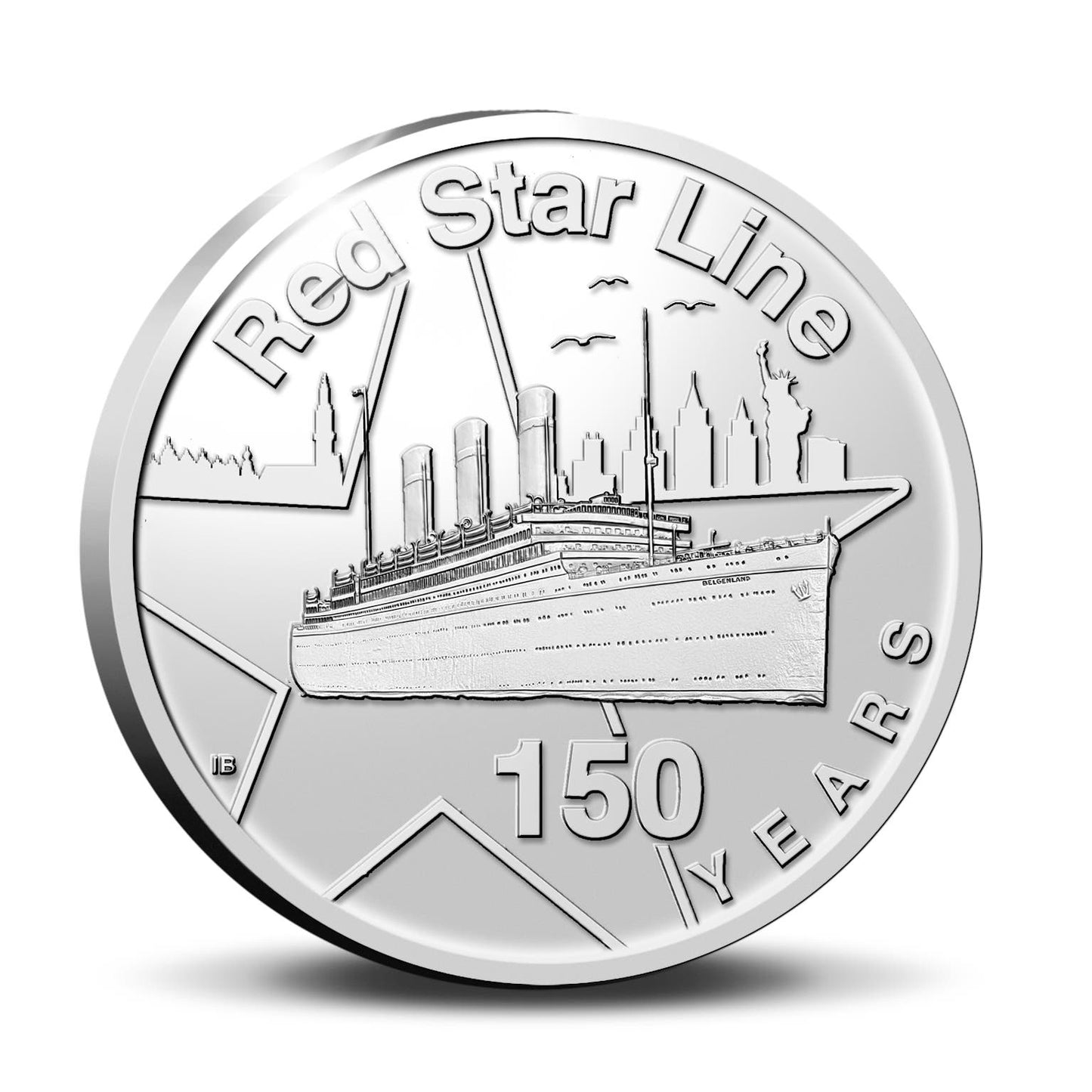 Moneda Belgia 20 Euro 2022 „150 de ani Red Star Line” Dovadă de argint