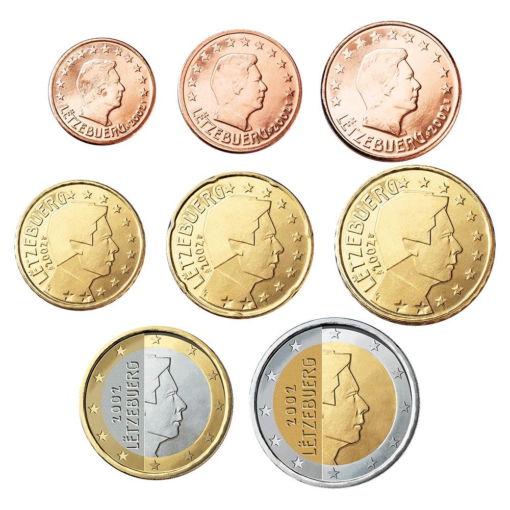 Luxemburg UNC Set 2014