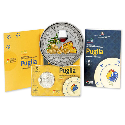 Italia 5 euro "Puglia" 2021