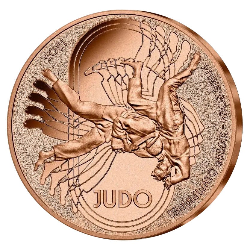 Franța 0,25 euro „Judo” 2021