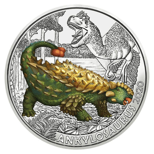 Austria 3 euro "Ankylosaurus" 2020