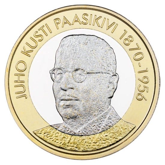 HM Finlanda 5 Euro "Paasikivi" 2017