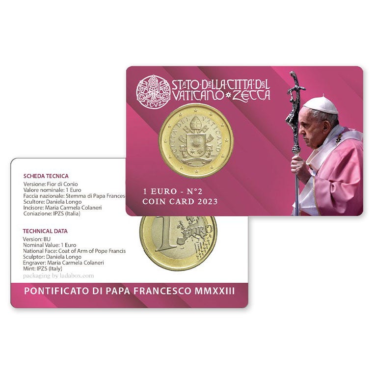 Vatican 1 Euro 2023 BU Coincard