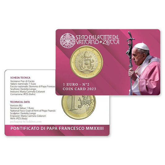 Vatican 1 Euro 2023 BU Coincard