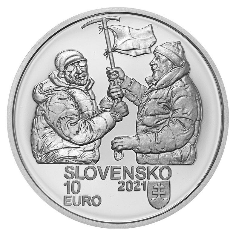 Slovacia 10 euro „Alpinism” 2021