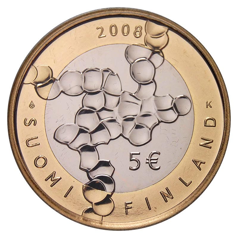 Finlanda 5 euro „Știință” 2008