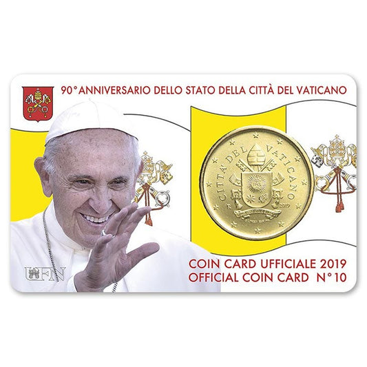 HM Vatican 50 Cent 2019 BU Coincard