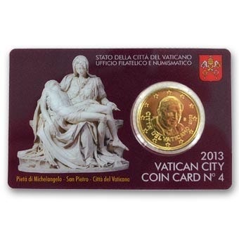 HM Vatican 50 Cent 2013 Coincard nr.4