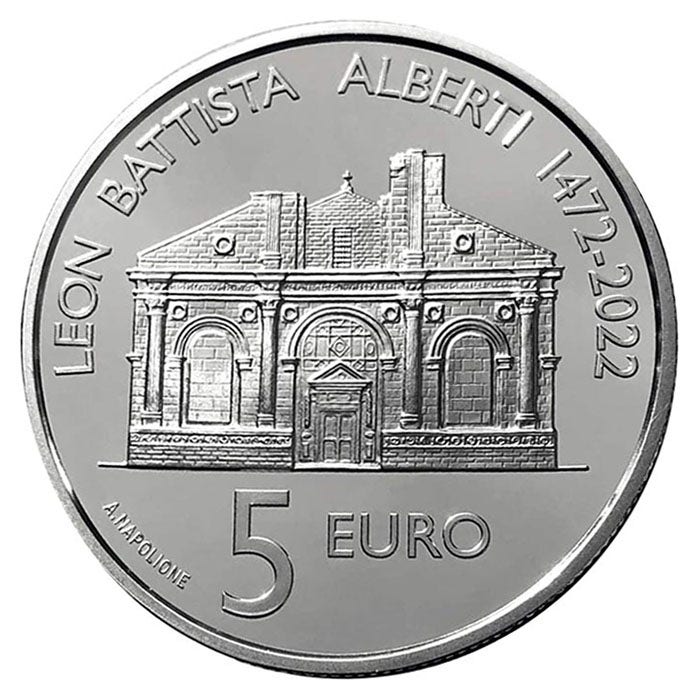 HM San Marino 5 Euro „Alberti” 2022