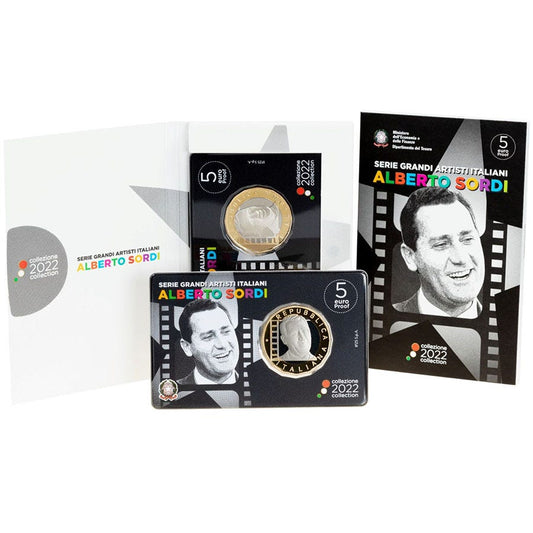 Italia 5 euro "Alberto Sordi" 2022