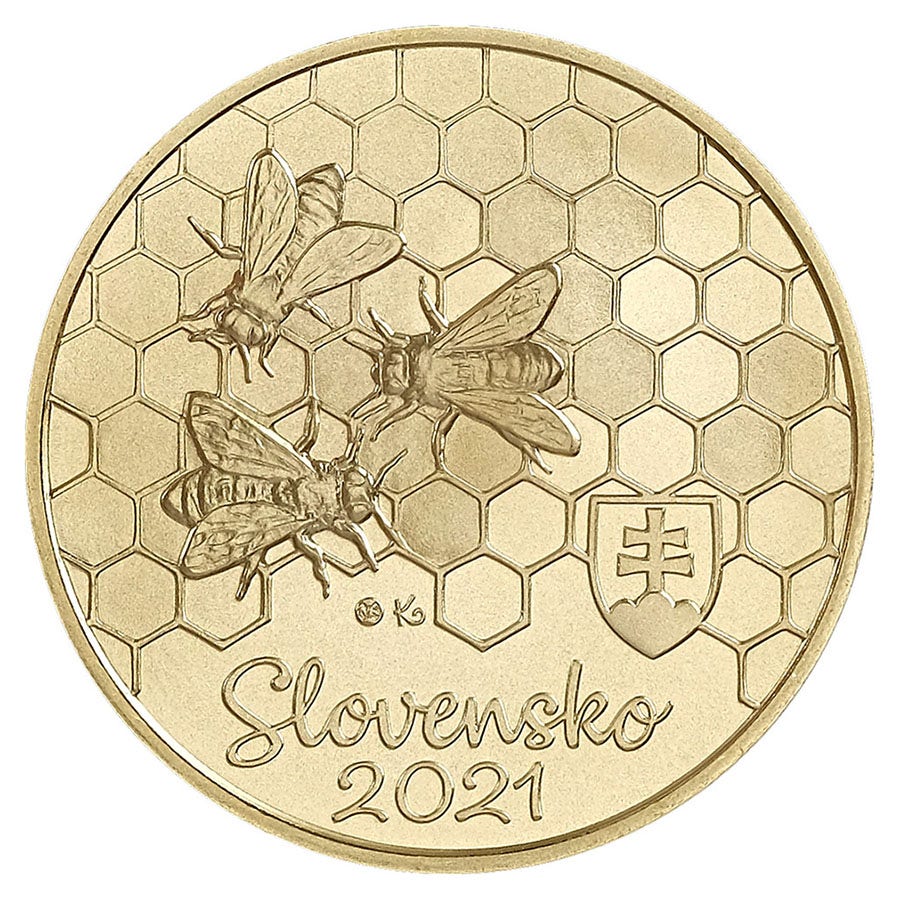 Slovacia 5 euro „Honey Bee” 2021