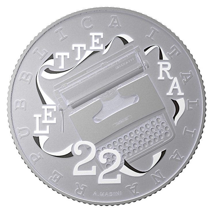 Italia 5 Euro "Olivetti" 2020 Alb