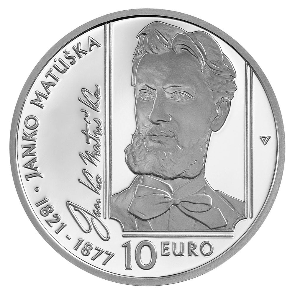 Slovacia 10 euro "Janko Matúška" 2021