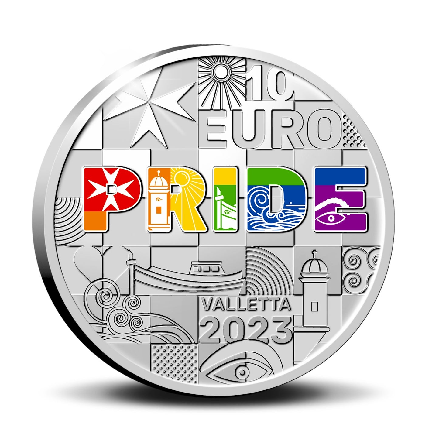 Malta 10 Euro 2023 „EuroPride Malta” Silver Prooflike