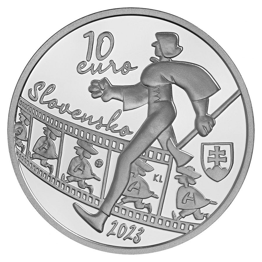 Slovacia 10 euro "Kubal" 2023