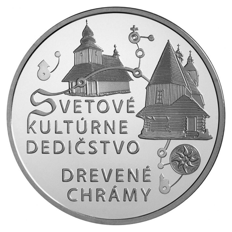 Slovacia 10 euro „Biserici de lemn” 2010